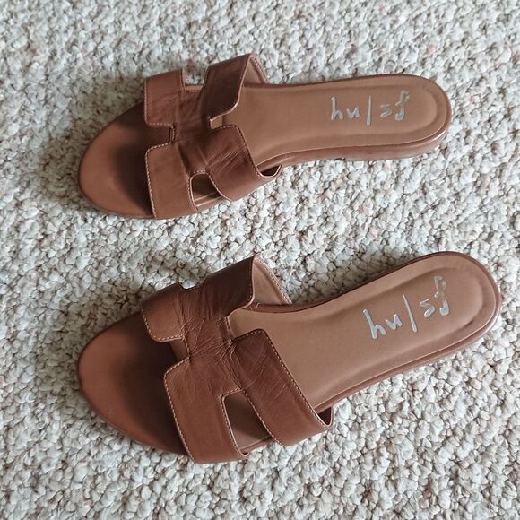 French Sole Alibi Sandal in Cognac Leather size 6.5 - Picture 4 of 12